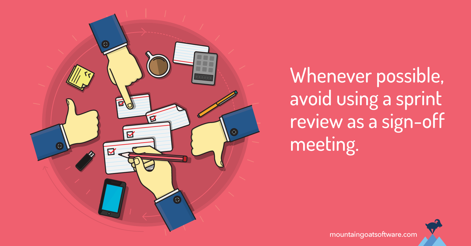 The Sprint Review as a Sign-Off Meeting